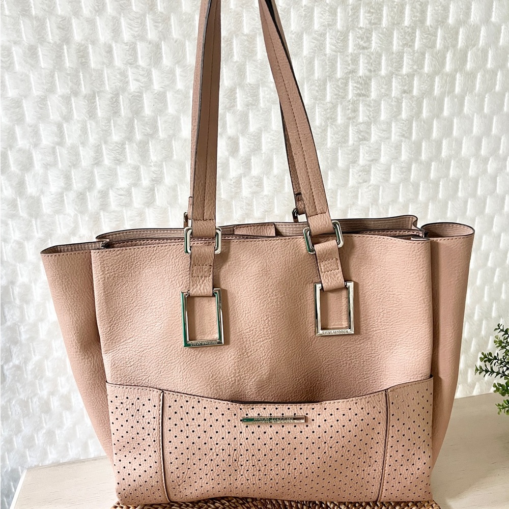 Steve Madden beige bisque over the shoulder bag